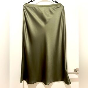 POLO - Satin Midi Skirt - Size 8